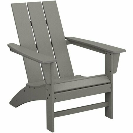 POLYWOOD AD420GY Slate Grey Modern Adirondack Chair 633AD420GY